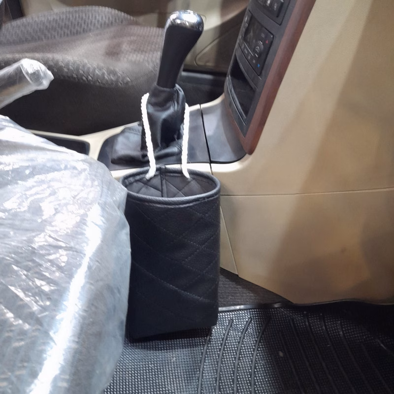 سطل زباله خودرو مدل آبرنگ مجموعه دو عددی