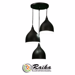 لوستر رایکا 3 شعله مدل شیپوری کوتاه کد ROS760