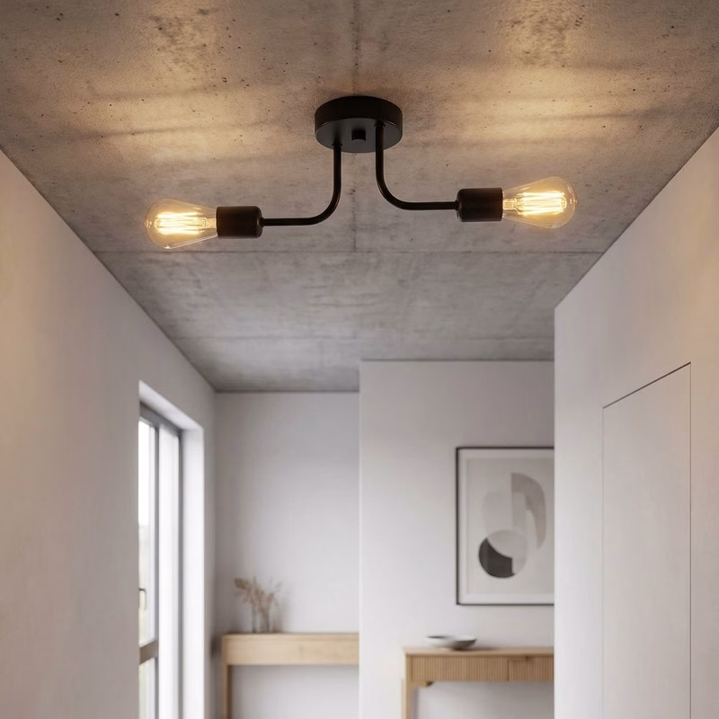 چراغ سقفی روشنایی بزرگ زاده کد 107/2
